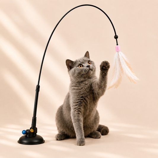 Jouet à plumes pour chat