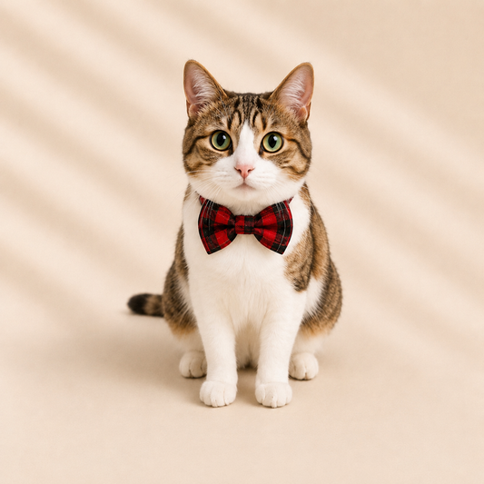 Collier chat nœud papillon
