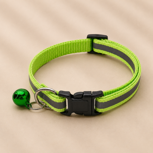 Collier chat réfléchissant